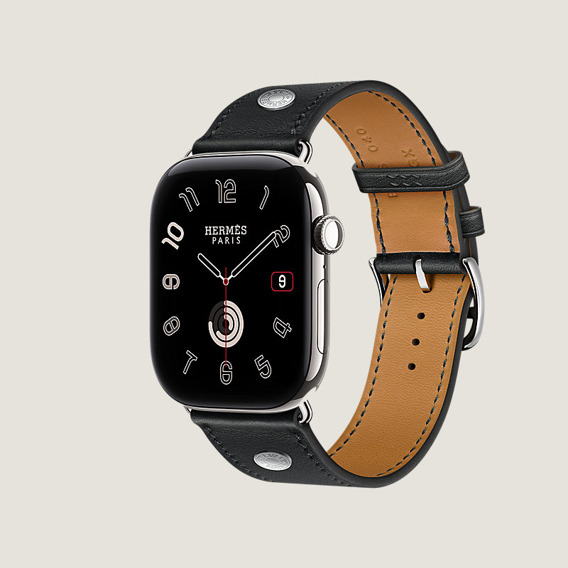 Series 12 ケース & Apple Watch Hermès シンプルトゥール 《クルー・ド・セル》 46&nbsp;mm, イメージ: 横から見たイメージ, ビュー3の3
