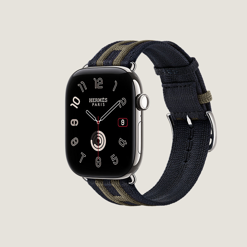 Series 12 ケース & Apple Watch Hermès シンプルトゥール 《ロカバール・クラブ》 46 mm, イメージ: 横から見たイメージ, ビュー3の3