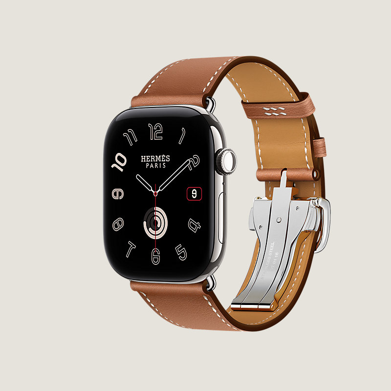 Series 12 ケース & Apple Watch Hermès シンプルトゥール ディプロイアントバックル 46 mm, イメージ: 横から見たイメージ, ビュー3の3