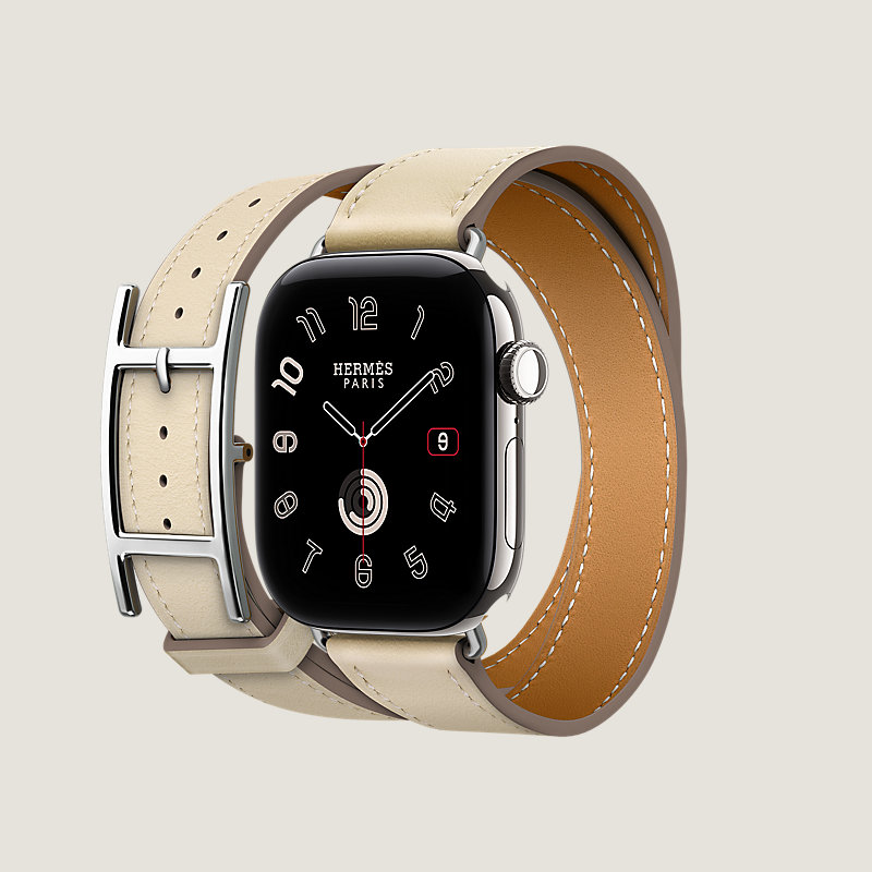 Series 12 ケース & Apple Watch Hermès ドゥブルトゥール 《アピ》 42&nbsp;mm, イメージ: 横から見たイメージ, ビュー3の3