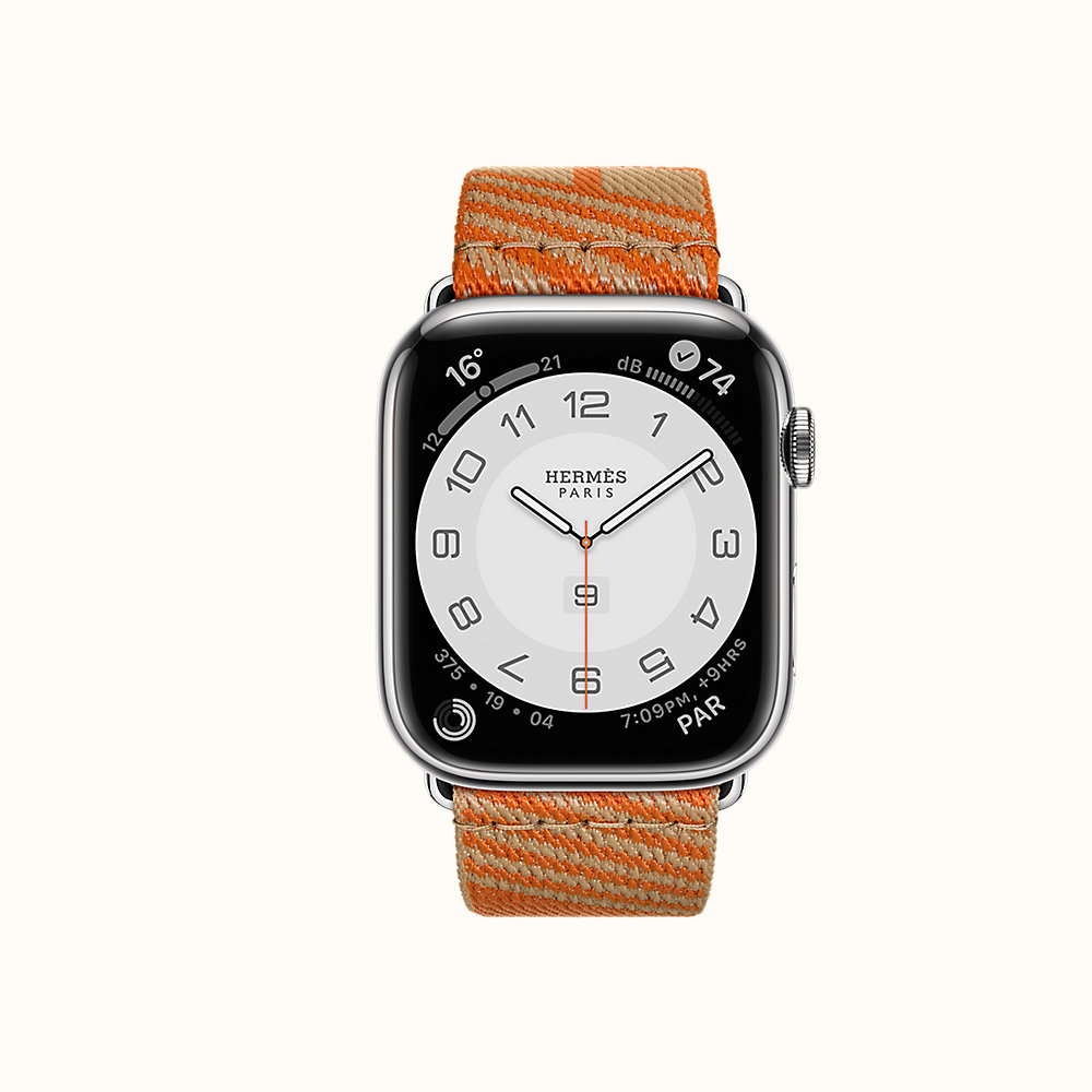 Series 7 ケース  Apple Watch Hermès シンプルトゥール 《ジャンピング》 45 mm | Hermès - エルメス -公式サイト