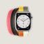 Series 8 case & Band Apple Watch Hermès Double Tour 41&nbsp;mm Casaque, View: front, front, view 1 of 5