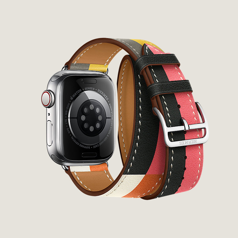 Series 8 case & Band Apple Watch Hermès Double Tour 41&nbsp;mm Casaque