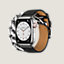 Series 8 case & Band Apple Watch Hermès Double Tour 41&nbsp;mm Gourmette Metal, View: side, side, view 2 of 5