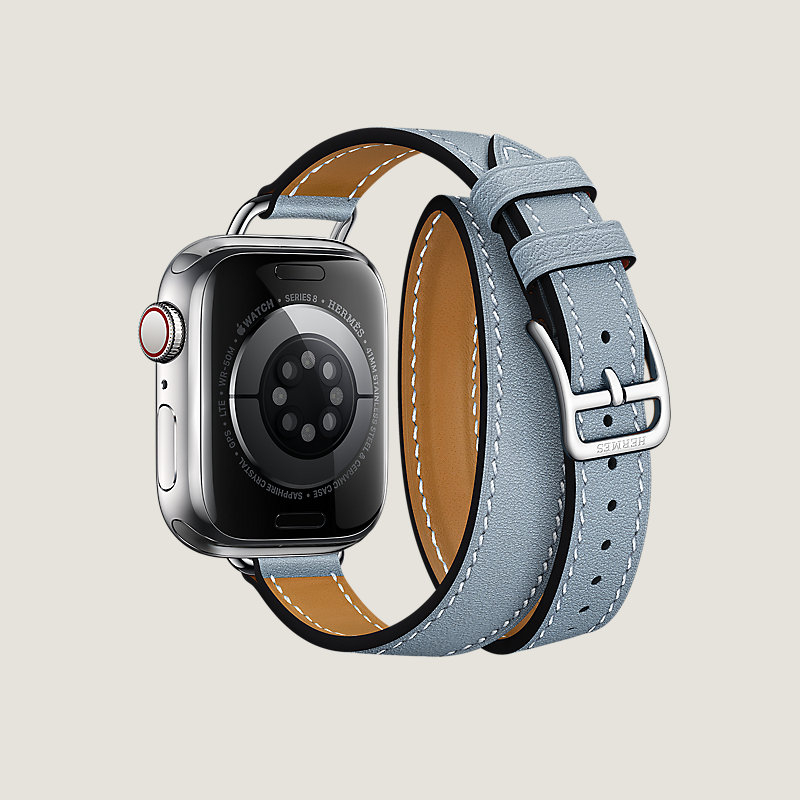 Series 8 case & Band Apple Watch Hermes Double Tour 41&nbsp;mm&nbsp;Attelage