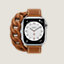 Series 8 case & Band Apple Watch Hermes Double Tour 41&nbsp;mm&nbsp;Gourmette, View: front, front, view 1 of 3