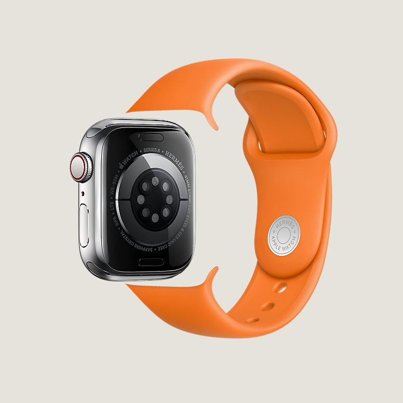 Series 8 case & Band Apple Watch Hermes Double Tour 41&nbsp;mm&nbsp;Gourmette