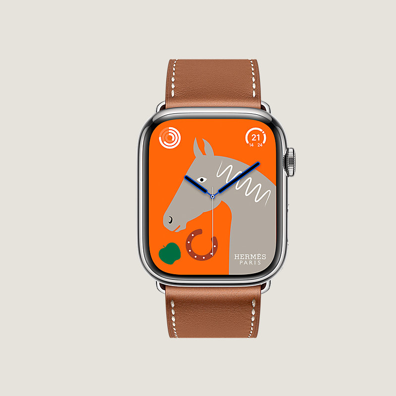 Series 8 case & Band Apple Watch Hermes Single Tour 45&nbsp;mm