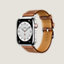 Series 8 case & Band Apple Watch Hermes Single Tour 45&nbsp;mm&nbsp;Attelage, View: side, side, view 2 of 3