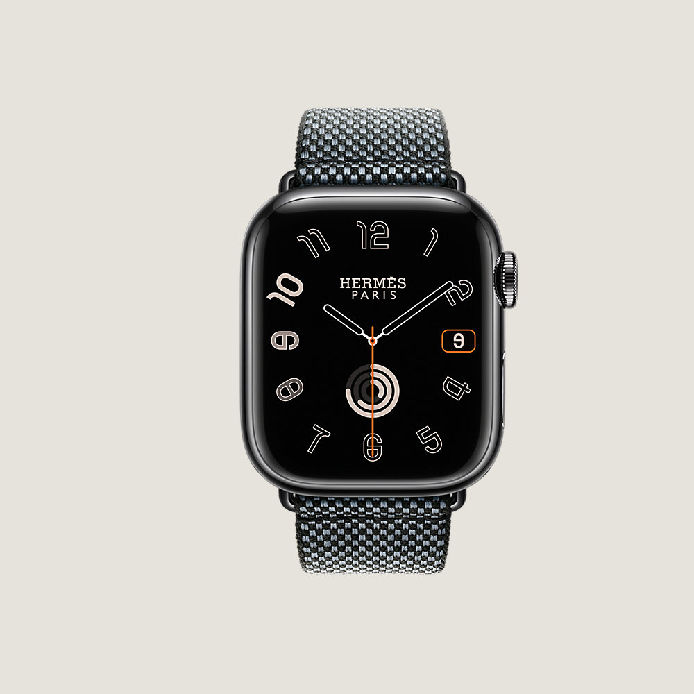 Series 9 ケース スペースブラック & Apple Watch Hermès シンプル 