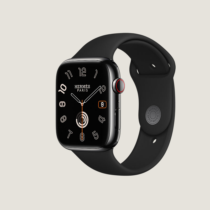 値上げ幅《未使用》Apple Watch エルメス　ブラック　ラバー　シリコン Apple Watch本体