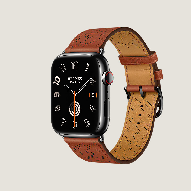驚きの安さ#235 Apple Watch エルメス ブラックレザーバンド 未使用品です。 時計