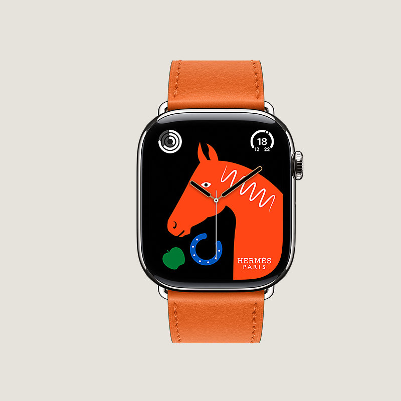 Series&nbsp;11 case & Band Apple Watch Hermès Single Tour 46&nbsp;mm