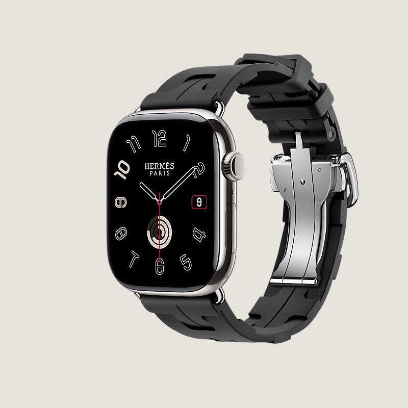 Series&nbsp;11 case & Band Apple Watch Hermès Single Tour 46&nbsp;mm Deployment Buckle Kilim