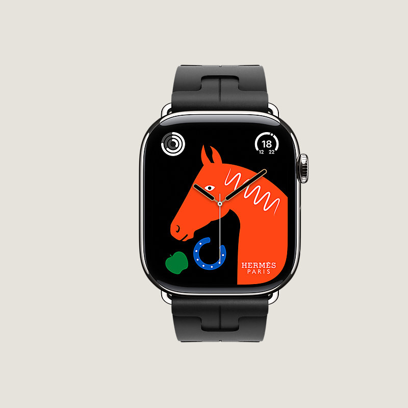Series&nbsp;11 case & Band Apple Watch Hermès Single Tour 46&nbsp;mm Deployment Buckle Kilim