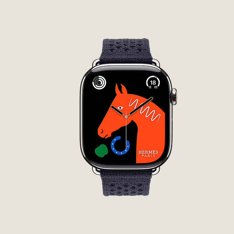 Series&nbsp;11 case & Band Apple Watch Hermès Single Tour 46&nbsp;mm Neo Tricot
