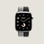 Series&nbsp;11 case & Band Apple Watch Hermès Single Tour 46&nbsp;mm Toile H Double Jeu, View: front, front, view 1 of 4