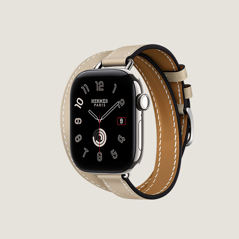 Series&nbsp;12 case & Band Apple Watch Hermès Double Tour 42&nbsp;mm Attelage, View: side, view 3 of 3