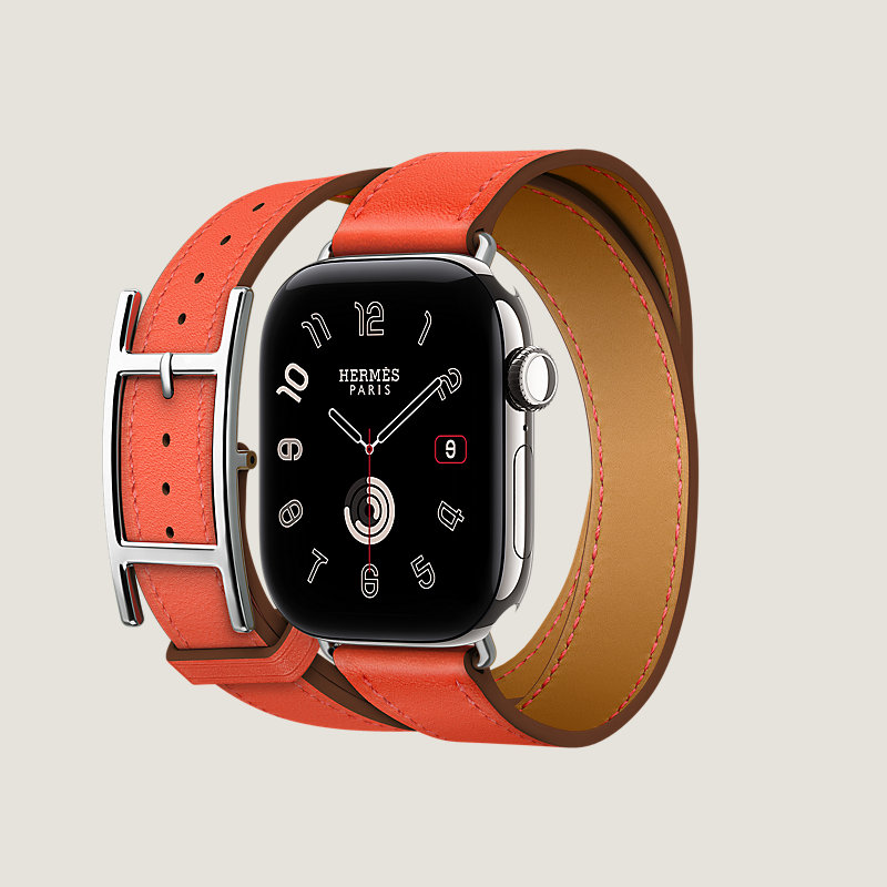 Series&nbsp;12 case & Band Apple Watch Hermès Double Tour 42&nbsp;mm Hapi, View: side, view 3 of 3