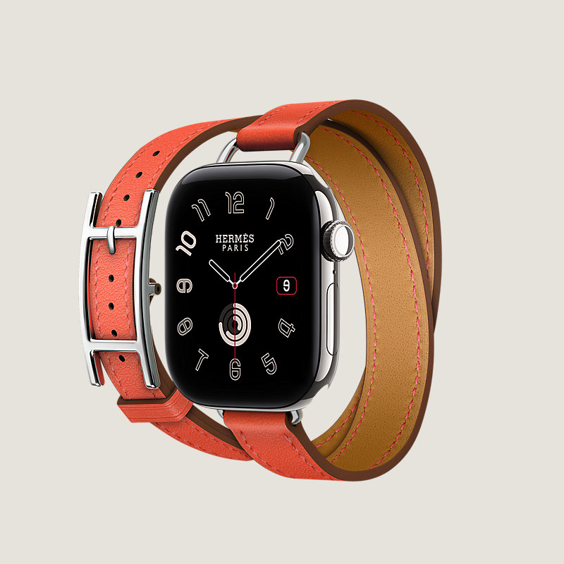 Series&nbsp;12 case & Band Apple Watch Hermès Double Tour 42&nbsp;mm Hapi Attelage, View: side, view 3 of 3