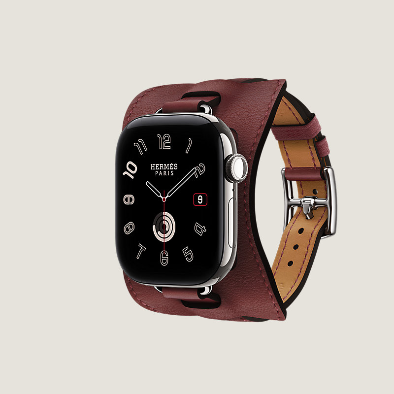 Series&nbsp;12 case & Band Apple Watch Hermès Single Tour 42&nbsp;mm Attelage En Selle, View: side, view 3 of 3