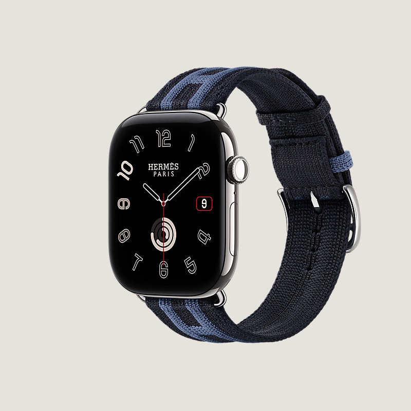 Series&nbsp;12 case & Band Apple Watch Hermès Single Tour 46&nbsp;mm Rocabar Club, View: side, view 3 of 3