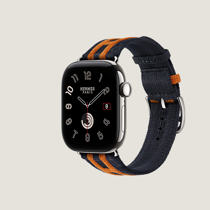 Series&nbsp;12錶殼 & Apple Watch Hermès 42 mm Rocabar Club Single Tour錶帶, 檢視: 側面, 檢視共3張圖片的第3張