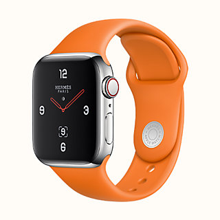 hermes orange sport band apple watch 