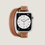 Series&nbsp;7 case & Band Apple Watch Hermes Double Tour 41&nbsp;mm&nbsp;Attelage, View: front, front, view 1 of 4