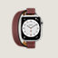 Series&nbsp;7 case & Band Apple Watch Hermes Double Tour 41&nbsp;mm&nbsp;Attelage, View: front, front, view 1 of 3