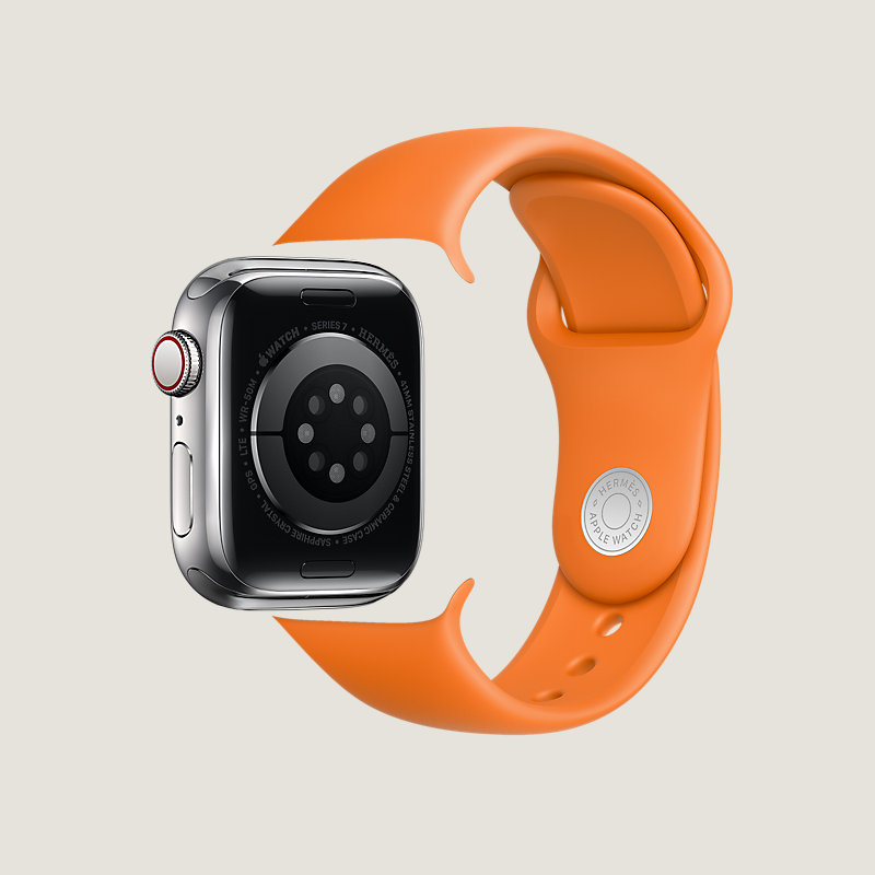 Series&nbsp;7 case & Band Apple Watch Hermes Double Tour 41&nbsp;mm&nbsp;Gourmette