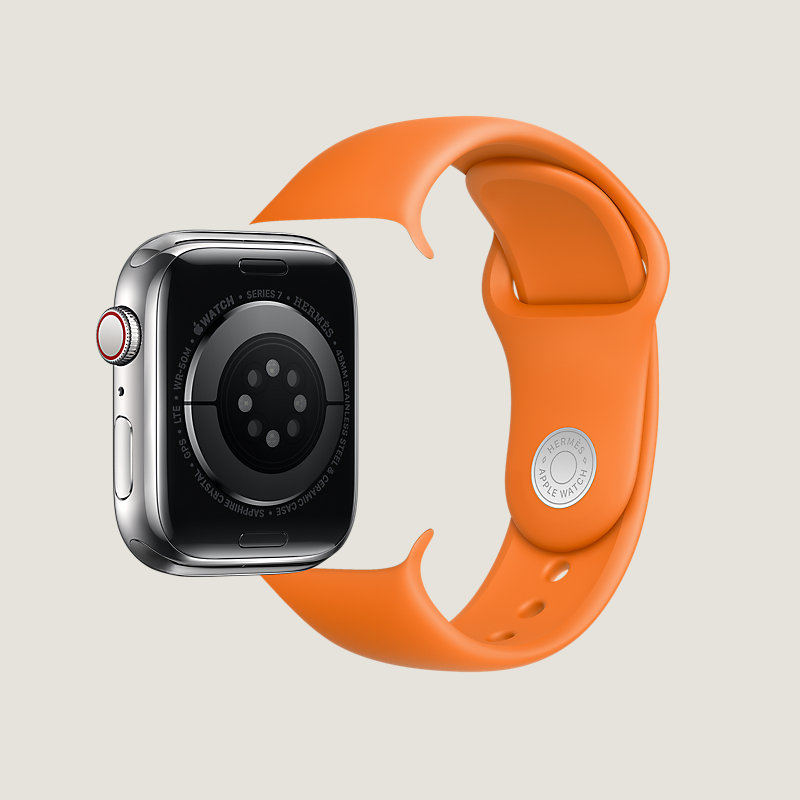 Series&nbsp;7 case & Band Apple Watch Hermes Double Tour 41&nbsp;mm&nbsp;Gourmette