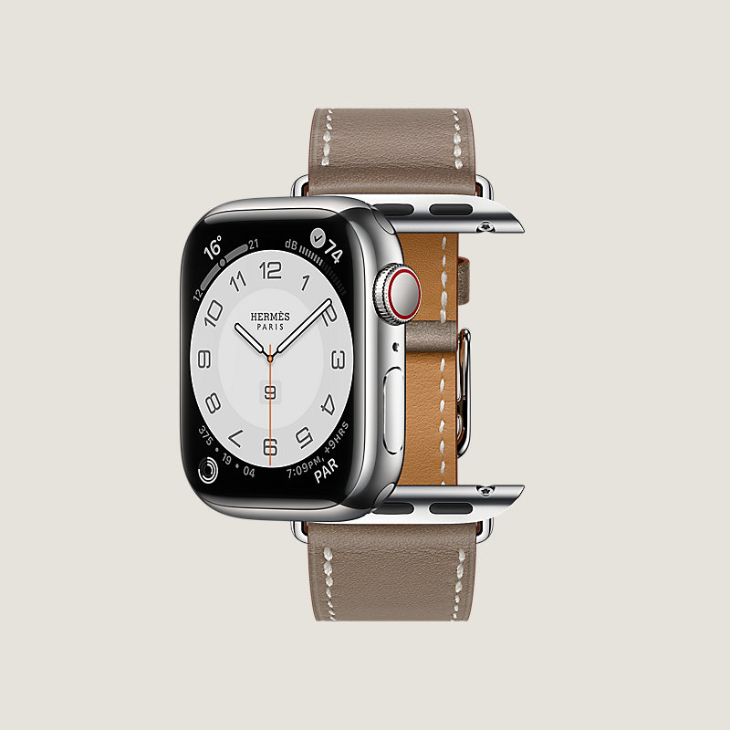 Series&nbsp;7 case & Band Apple Watch Hermes Single Tour 41&nbsp;mm