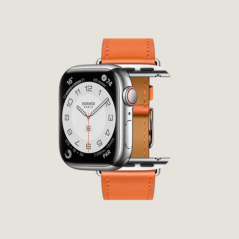 Series&nbsp;7 case & Band Apple Watch Hermes Single Tour 41&nbsp;mm