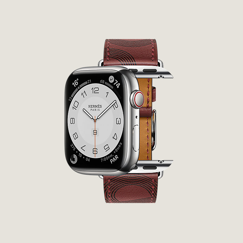 Series&nbsp;7 case & Band Apple Watch Hermes Single Tour 41&nbsp;mm