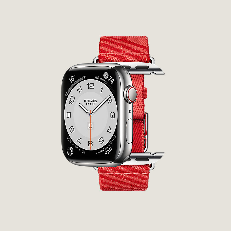 Series&nbsp;7 case & Band Apple Watch Hermès Single Tour 41&nbsp;mm Jumping