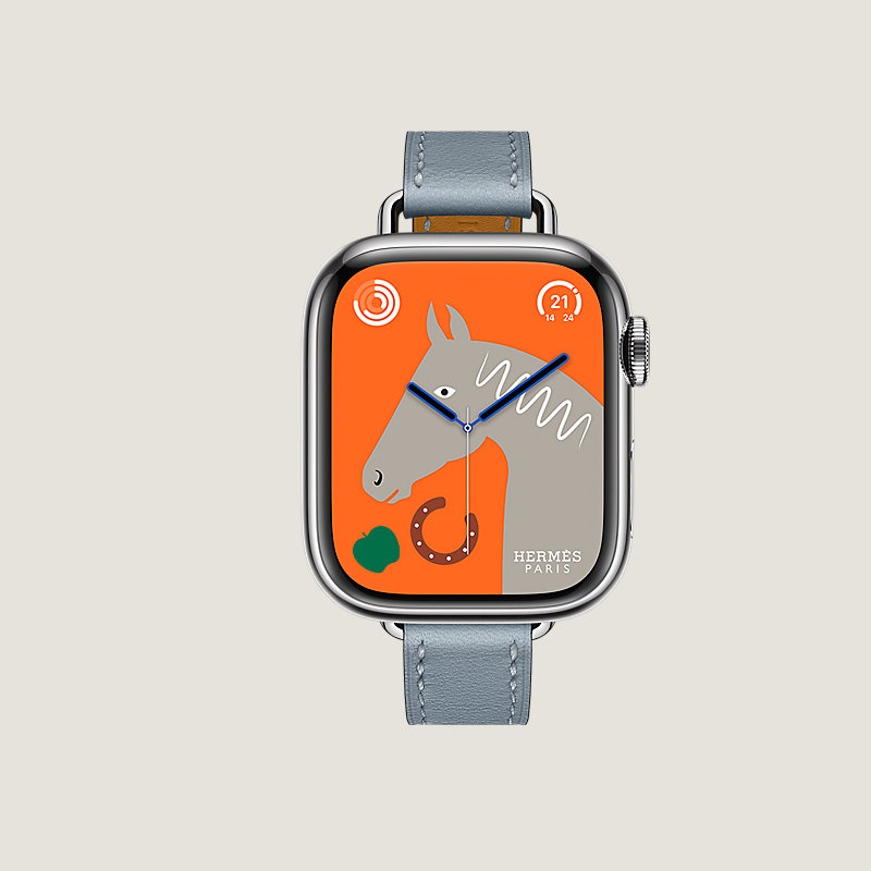 Series 9 case & Band Apple Watch Hermès Single Tour 41 mm Attelage 