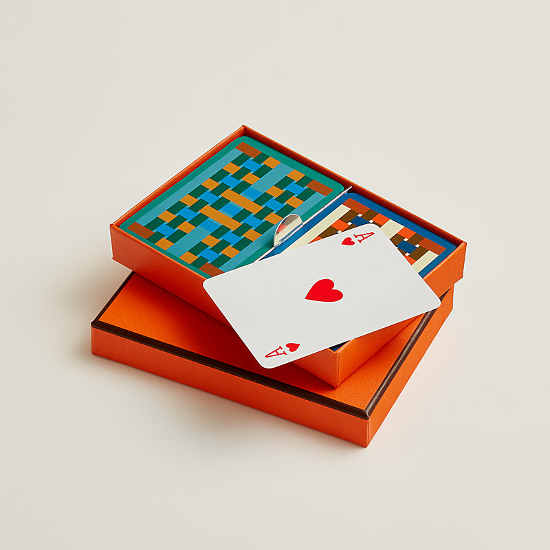 Set de 2 jeux de poker H Tissage