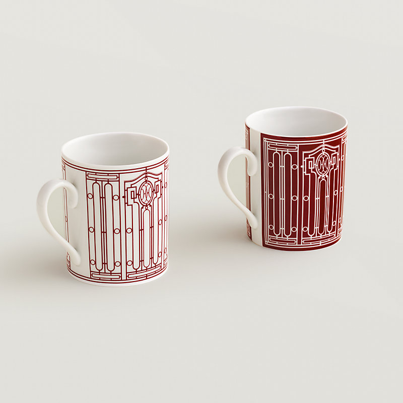 Set mit 2 Kaffeebechern H Déco rouge (Nr.&nbsp;1 und 2)