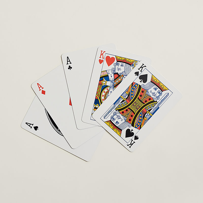 Set of 2 Cheval Natte poker playing cards