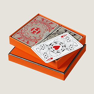 Hermes Playing Cards, A Boxed Pair & Single Deck