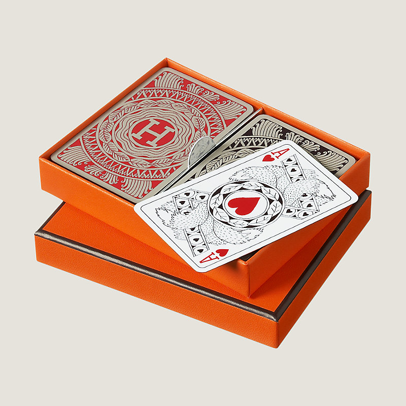 Set of 2 Les 4 Mondes bridge playing cards