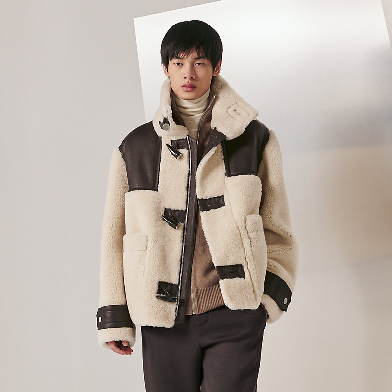 Sheepskin duffle-coat jacket | Hermès Macau SAR