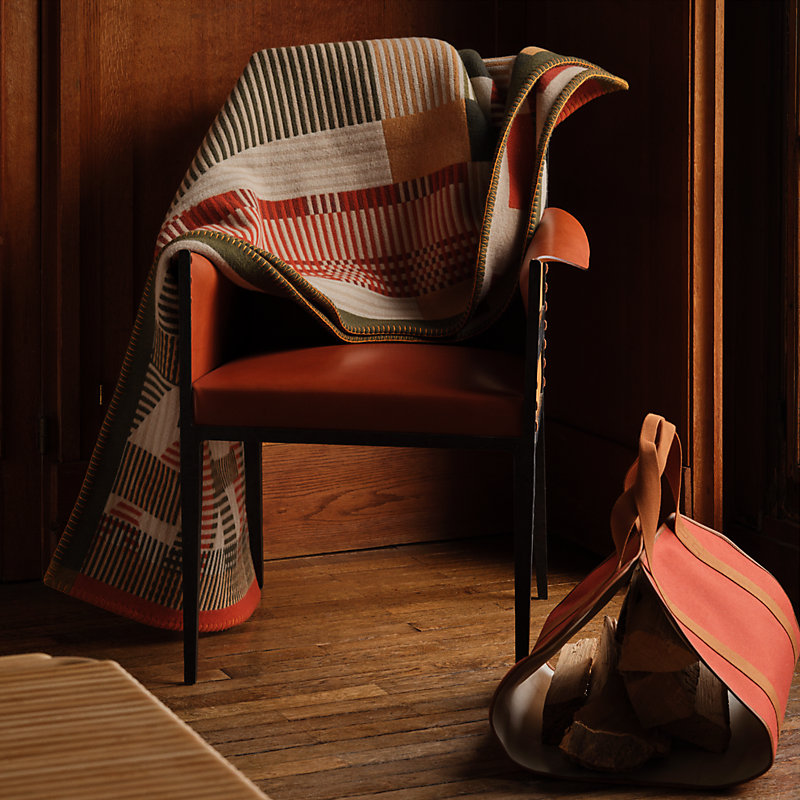 Waxed-Canvas Log Carrier | Fireplace