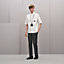 Shirt with leather detail, View: Worn, worn, view 1 of 6