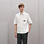 Shirt with leather detail, View: Worn, worn, view 2 of 6