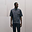 Shirt with leather detail, View: Worn, worn, view 2 of 6