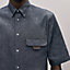 Shirt with leather detail, View: Worn, worn, view 5 of 6