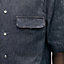 Shirt with leather detail, View: Worn, worn, view 6 of 6