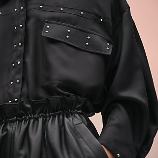 Shirt with stud details | Hermès Singapore Shirt with stud details | Hermès Singapore